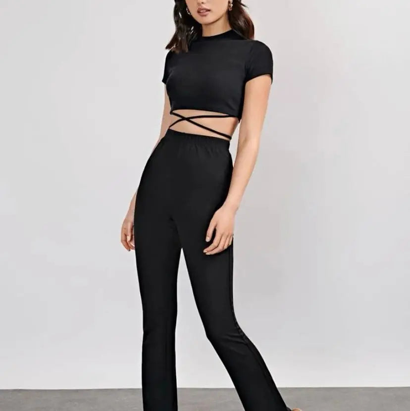 Cropped manga curta trançado canelado moda feminina blusa gringa