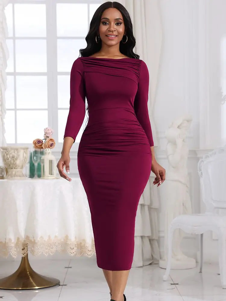 Vestido Elegante Feminino de Alta Qualidade