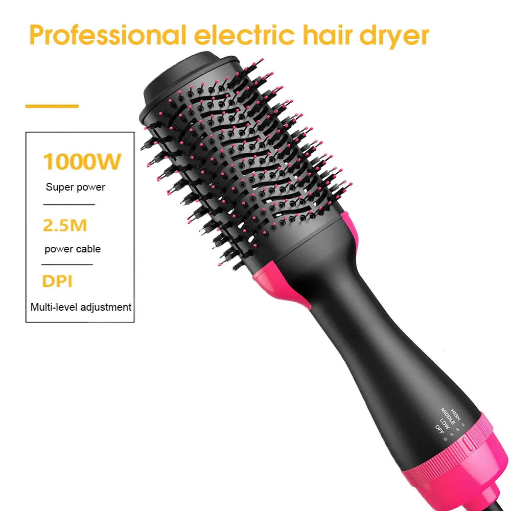 Escova alisadora de cabelo elétrico, Pente aquecimento, Secador alisador, One Step Salon
