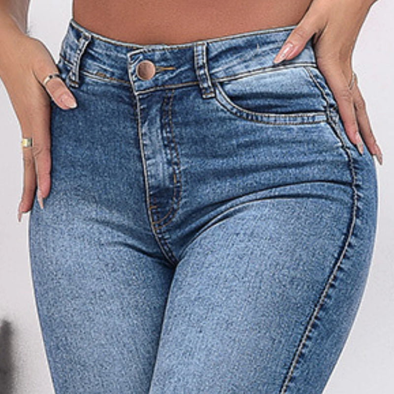 Jeans Skinny Cintura Alta Feminino