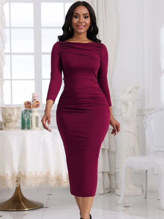 Vestido Elegante Feminino de Alta Qualidade
